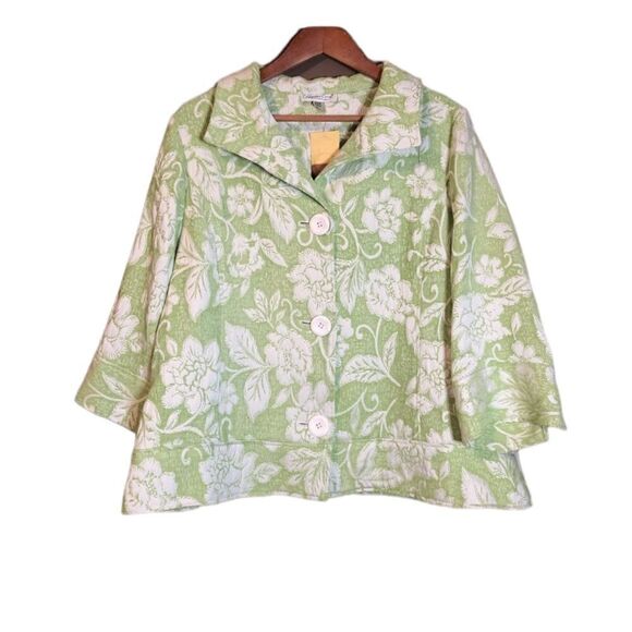 NEW! Coldwater creek green embroidered blazers - Picture 1 of 12
